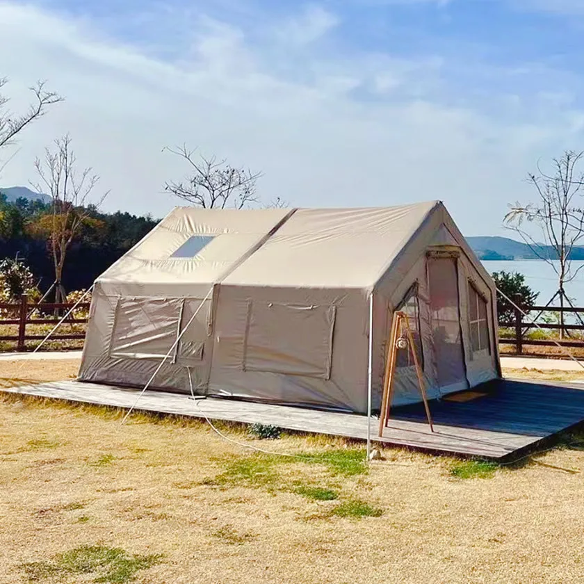 Two Rooms 17.2 Inflatable House Outdoor Family Camping Waterproof Air Tent