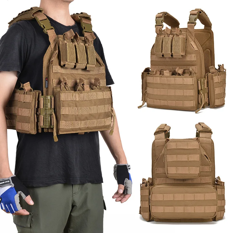 Security Special Service Amphibious Tactical Vest Quick Release Design Breathable Adjustable Molle Tactical Vest
