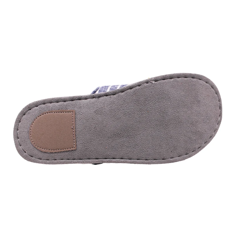 Wholesale Hotel Supplier Indoor Disposable Suede Sole Fabric Lining Upper Slides Comfortable Bathroom Slippers