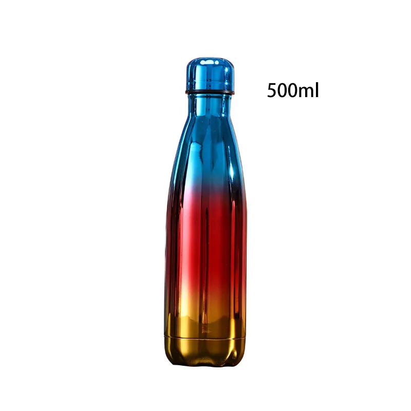 Hot selling 500ML Stainless Steel Thermos Cup Electroplating Cola Bottles Thermal Insulation Custom  Manufacturer Wholesale