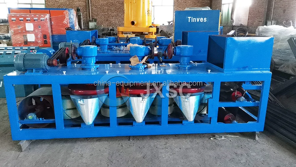 Iron Tin Ore Washing Separator Machine Three Disc Permanent Magnetic Separators