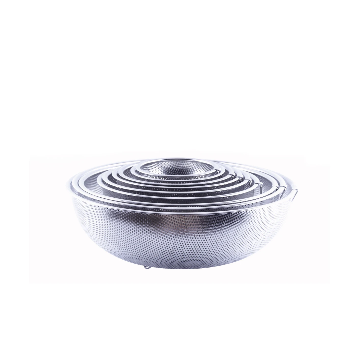 Stainless Steel punching hole vegetable basket strainers and colanders rice washer food strainer for kitchen