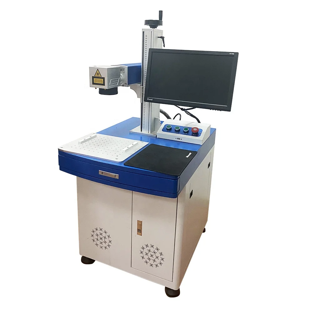 Super Quality Desktop Fiber Gold and Silver Laser Engraving Machines for Rotary Marking on Glasses Watch and Clocks