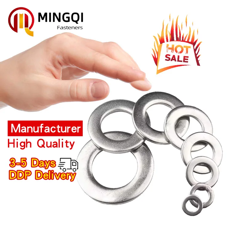 din125 flat Stainless steel flat washer SS316 304  metric M6 M8 M10 M12 flat washers