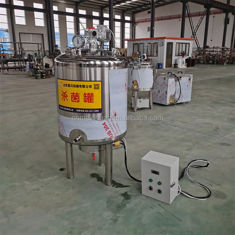 Fruit Pulp Pasteurization Machine Steam Boiler For Milk Pasteurization Pilot Pasteurized Milk Production Line