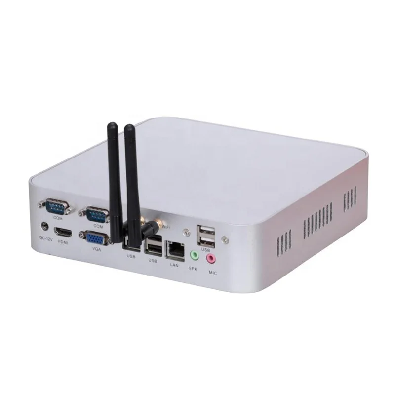 Dugoo K920-J19/J1900 белый безвентиляторный мини-ПК с двойной lan двойной дисплей двойной rs232 портами.