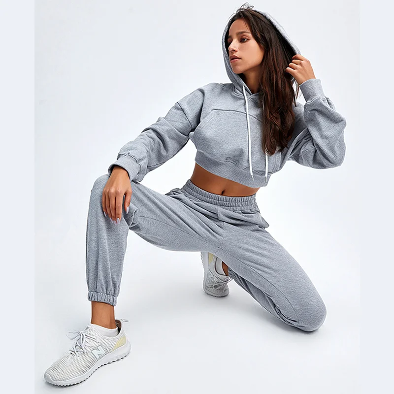 2021 best selling hoodies Stock Quality Hoodies 2 Piece Set Sportwear Tracksuits Jogging Sweatsuits