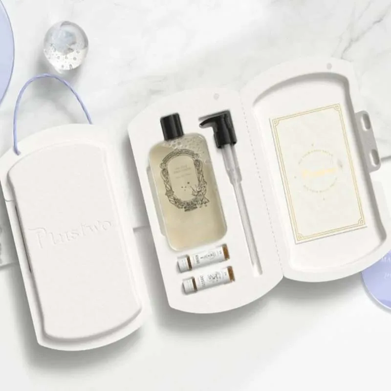 Cosmetic Sugarcane Bagasse Eco Friendly mold Paper Pulp Molded Moulding Skin Care Personal Care Packaging box insert tray