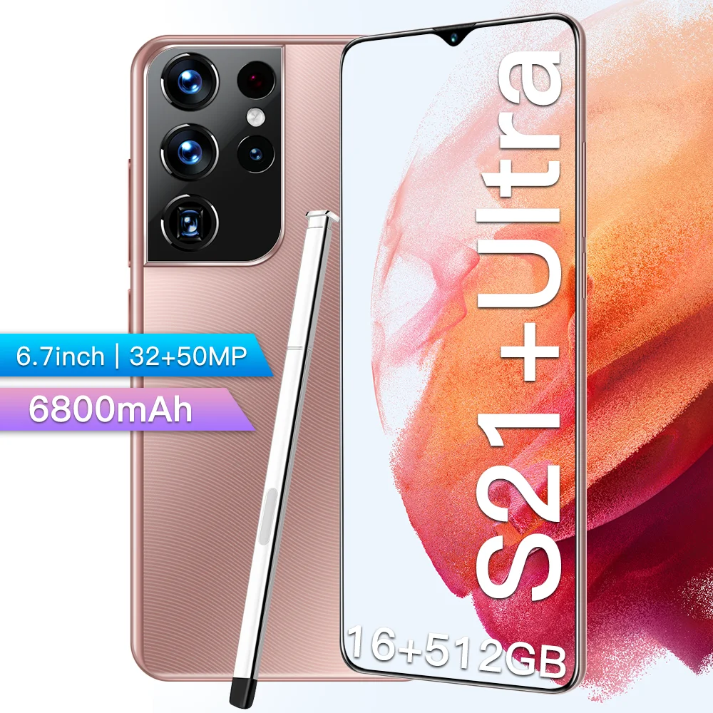 Оригинальный S21 Ultra 16GB + 512GB Android смартфон с поддержкой стилуса 4G сеть 5G глобальная версия супер выносливость мобильных телефонов