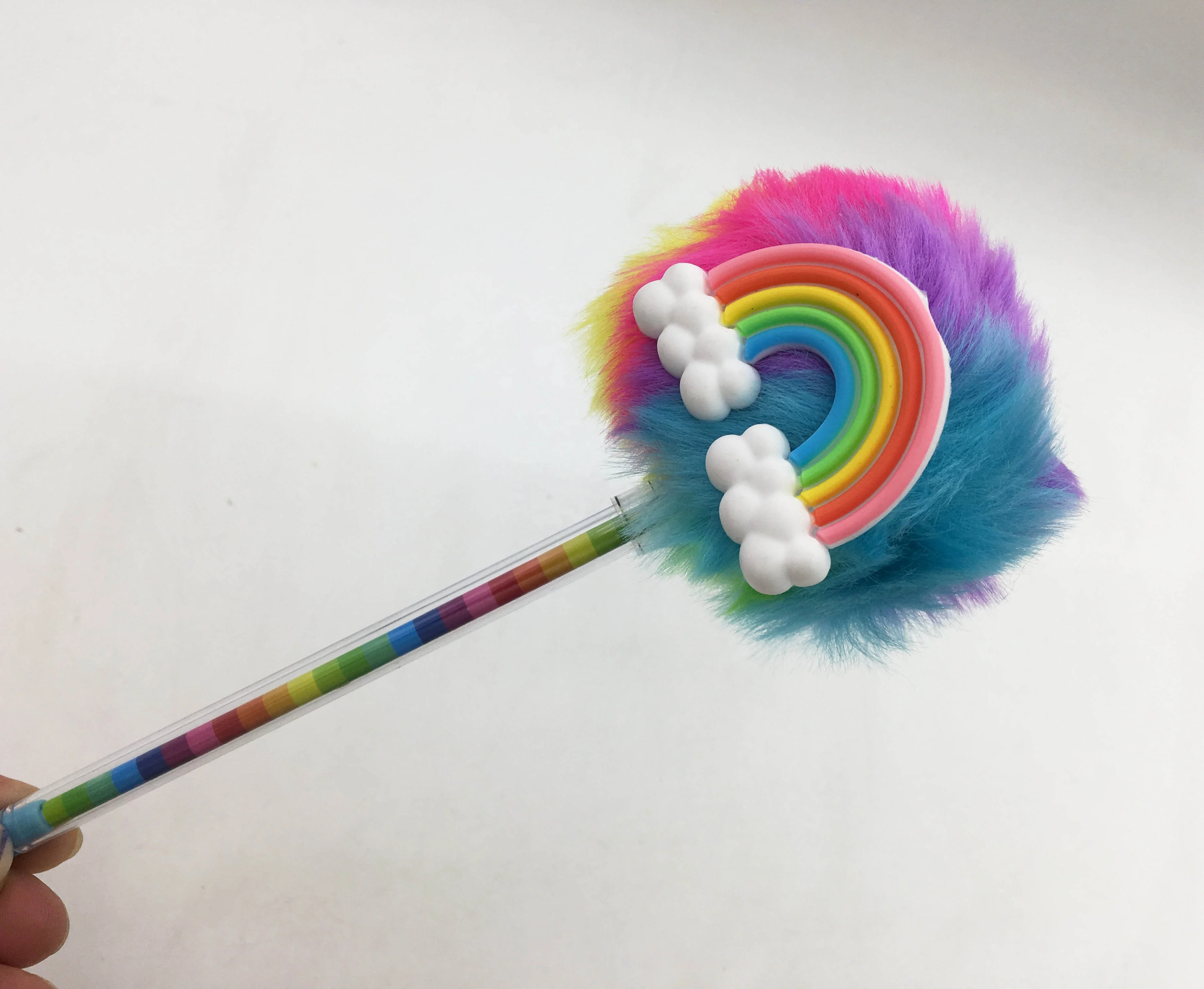 Pompom Rainbow Pen Gift