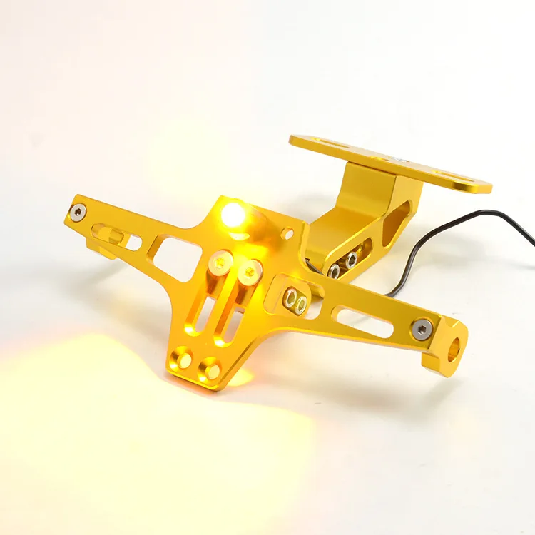 SLKE аксессуары для мотоциклов Серебряный стальной монстр модифицированный держатель Маленькая обезьяна номерного знака электрического