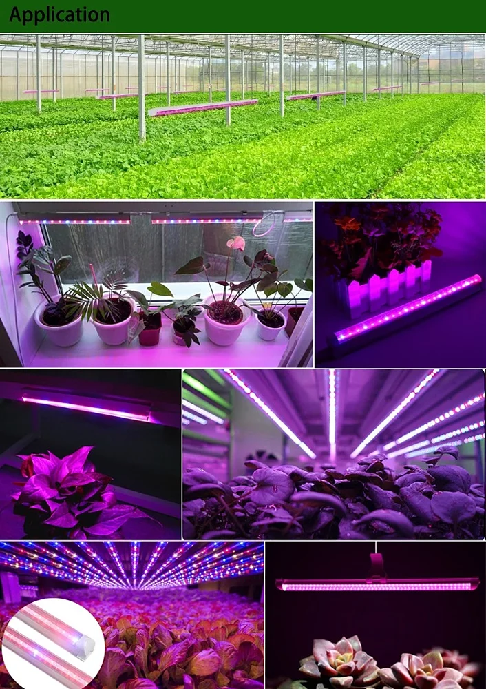 Chinese manufacturer direct IP66 led plant light 15w 25w 600mm 1200mm  T8 led tube Full Spectrum AC85-265V CE RoHS certificates