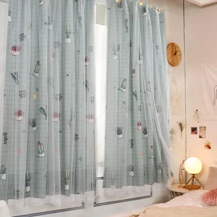 Magic sticks self-adhesive east install high shading hot style blackout curtain