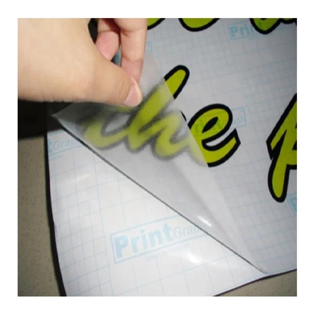 Repositionable Transparent Self Adhesive Waterproof Vinyl Rolls For Inkjet Printing