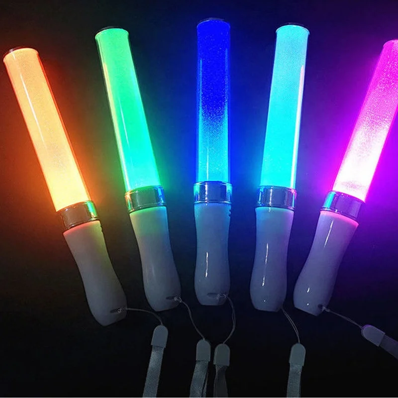 15 RGB colors DMX Control Luminous LED Flashing Light Stick AUDIO Function Field Controlled Glow Stick For Party Concert