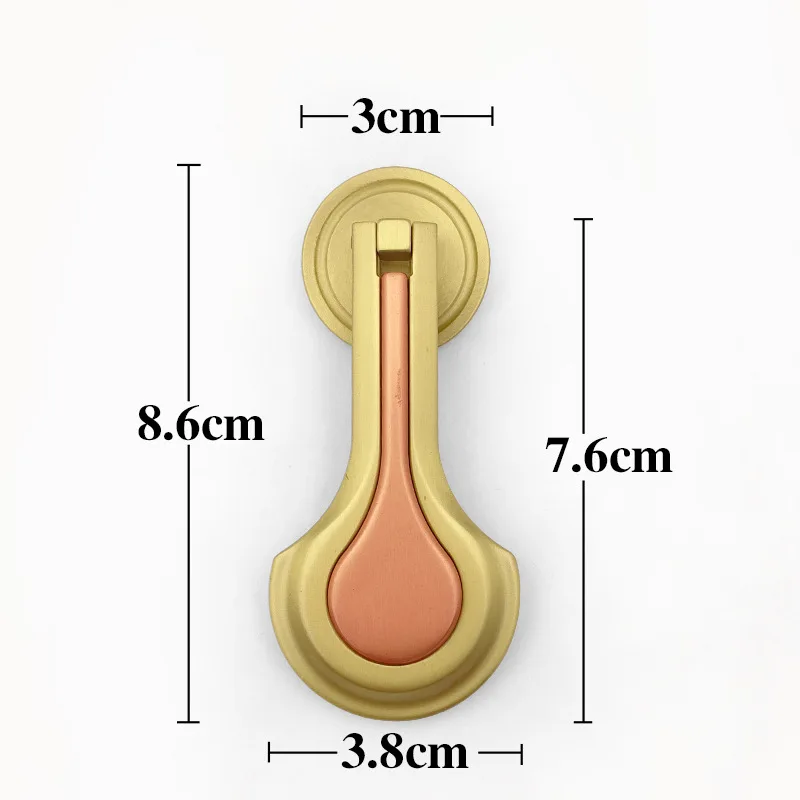 Hot Sale OEM Modern Simple Wine Cabinet Single Hole Brass Cabinet Door Handle Solid American White Wardrobe Panel Drawer Handle