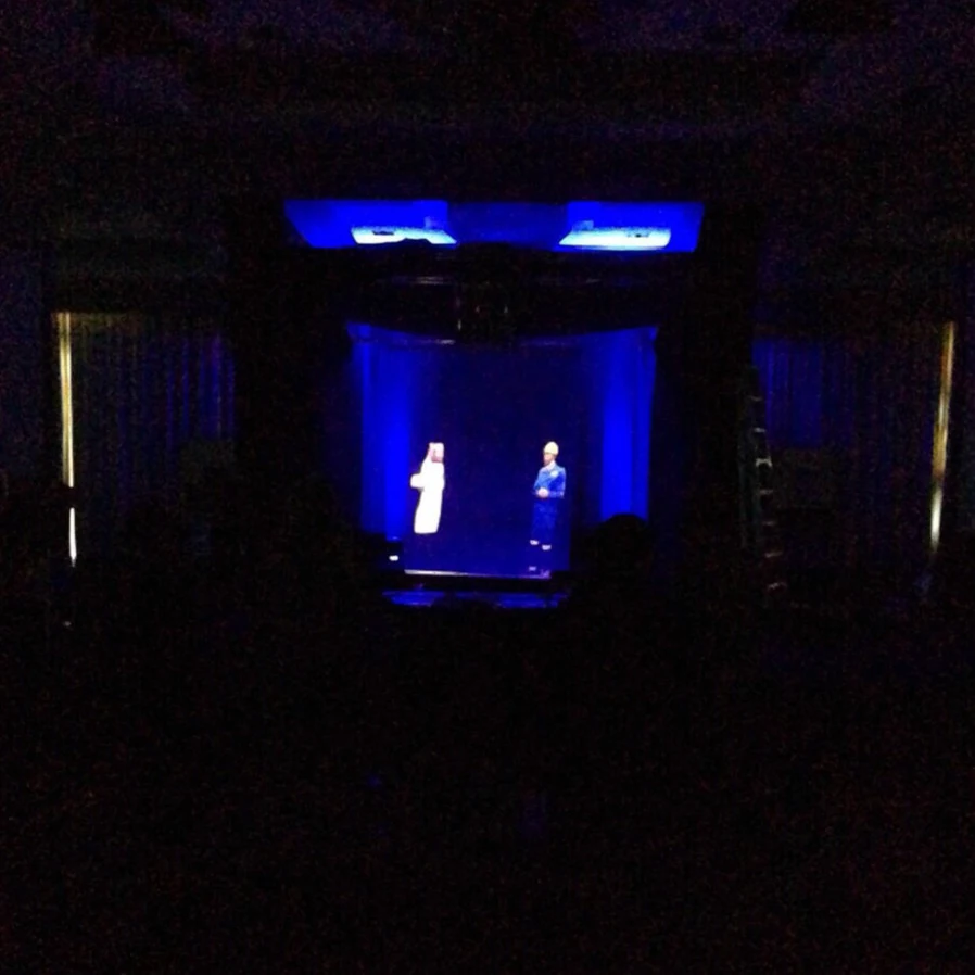 6 meters wide transparent holographic projection film 3D holo foil for 45 degree hologram projection screen