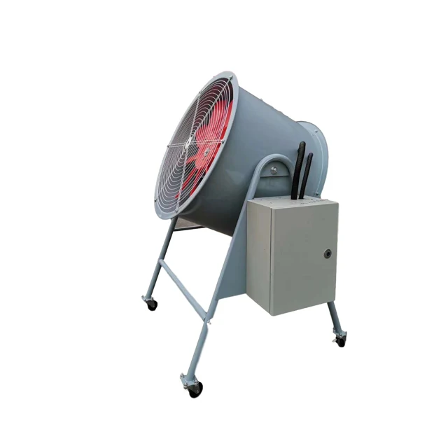 Duct type forced draft fan Movable adjustable wind direction blower Fixed position axial flow fan
