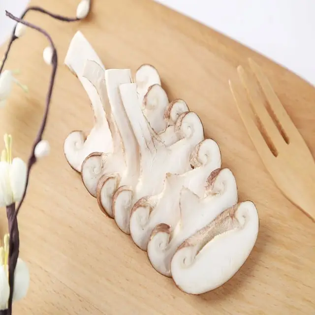 Высококачественные вкусные белые замороженные грибы shiitake с органическим сертификатом
