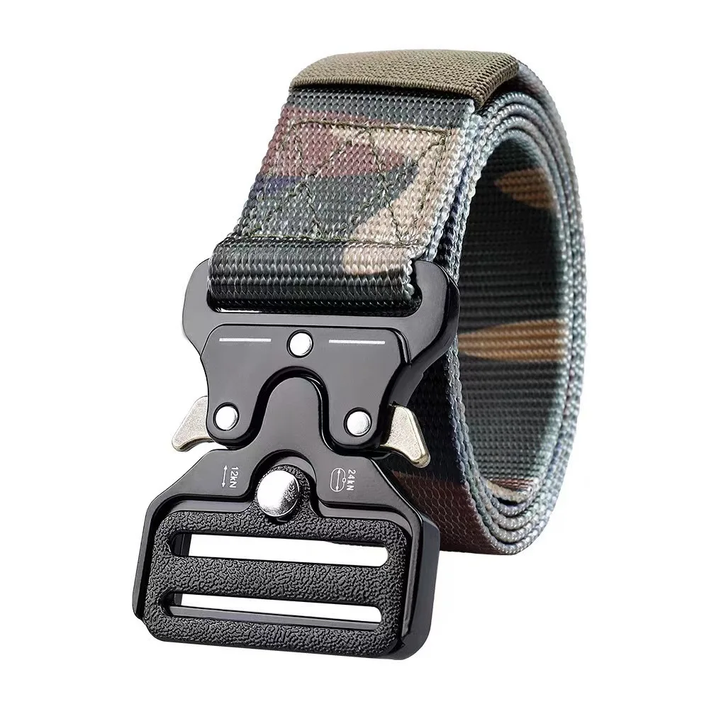SK005 Hot Sale Outdoor Tactical Belt Multi-Functional Outdoor Training Nylon Woven Tactical Men Belt