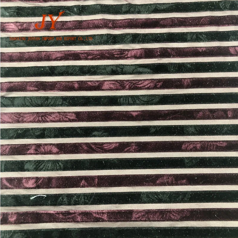 
flower pattern embossed korean spandex velvet fabric for girl clothings 