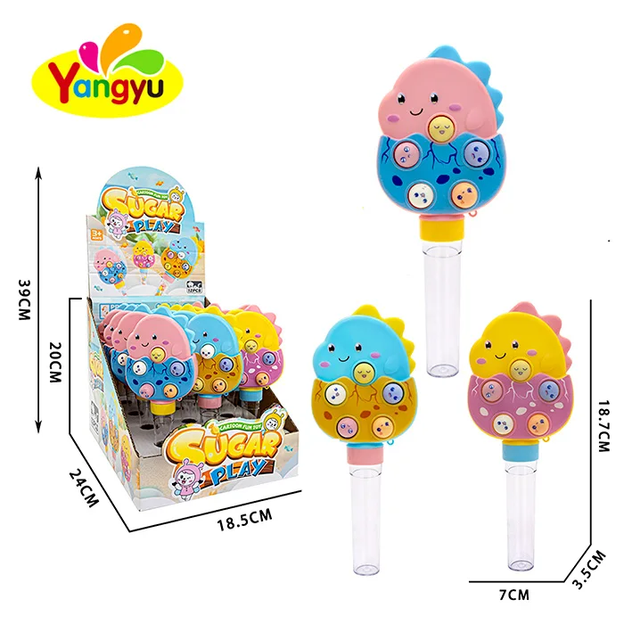 High Quality  Dinosaur Whack-a-mole Toy Candy For Kids