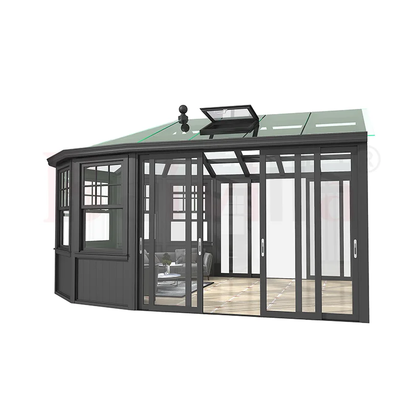 Baivilla Aluminum Glass House Victorian Outdoor Sunrooms Houses Install Easily Prefab Aluminium Winter Garden House