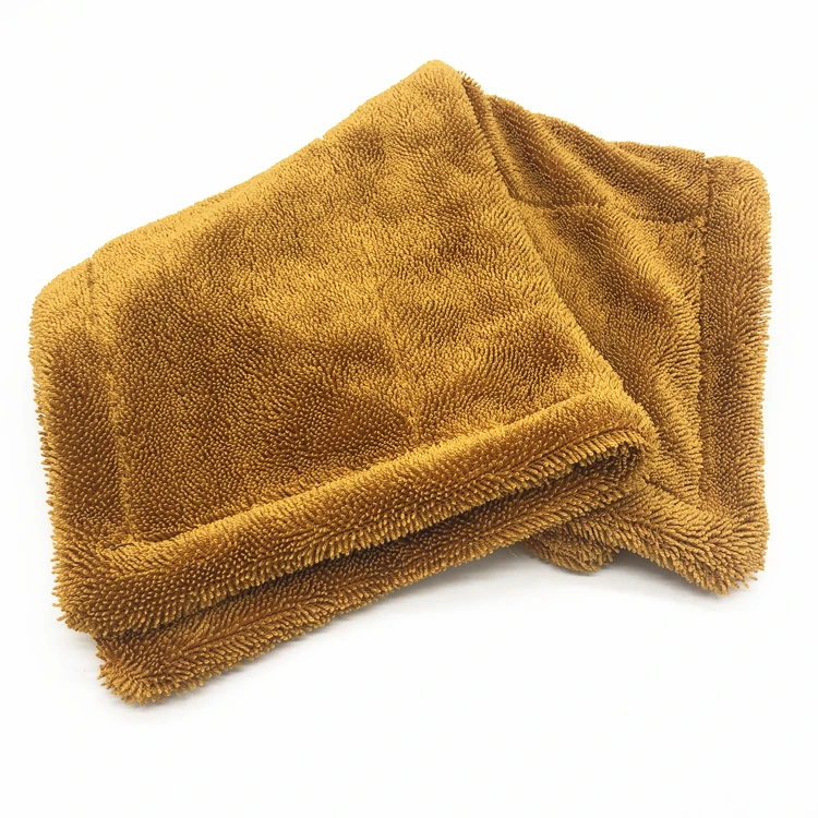 High quality 1400gsm car wash towel twisted loop microfiber cleaning car drying towel micro fiber towel for car
