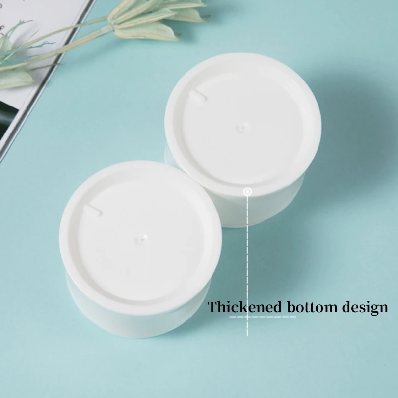 New empty 15g 30g 50g white PP plastic face cream jar cosmetic eye cream jar for skin care