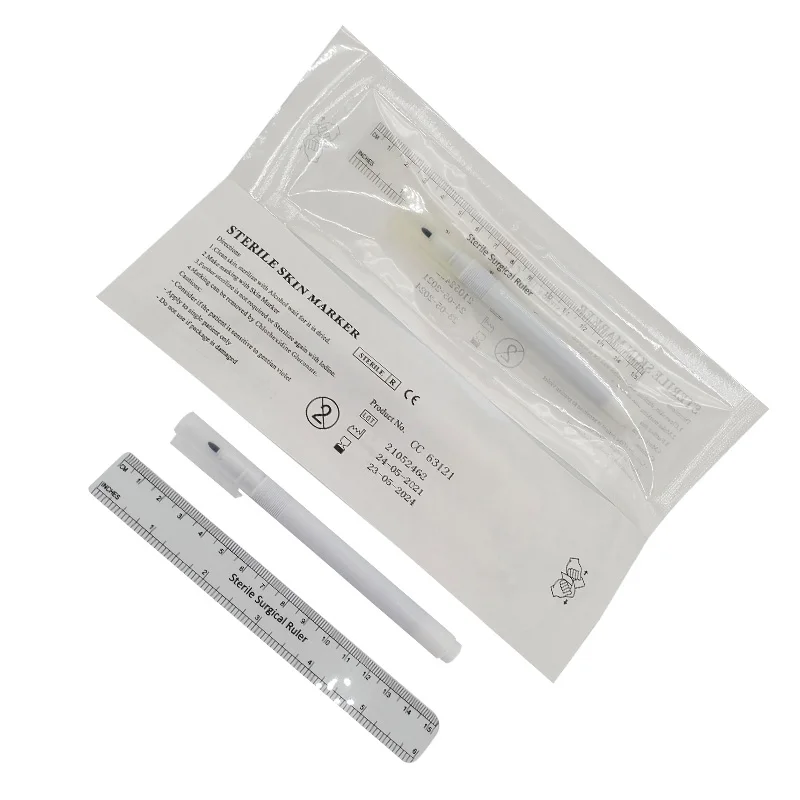 Professional  Medical Surgical Skin Marker pen Sterile Permanent Skin Marker Pen Surgical Marker Skin Pen Medical sterility