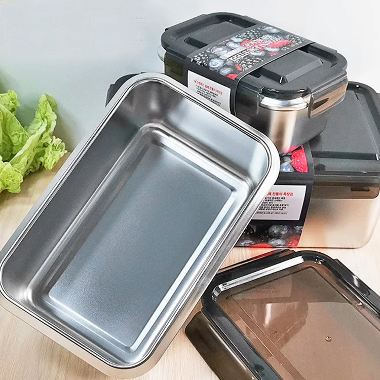 Food container storage lunch box set stainless steel 316 metal box lunch box