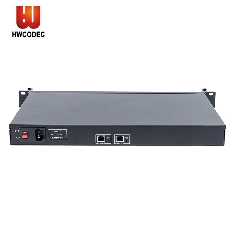 Haiwei YT1 H.265 H.264 4K 30FPS Mpeg Transcoder 1U IPTV Transcoder IP to IP Streaming Media Transcoder