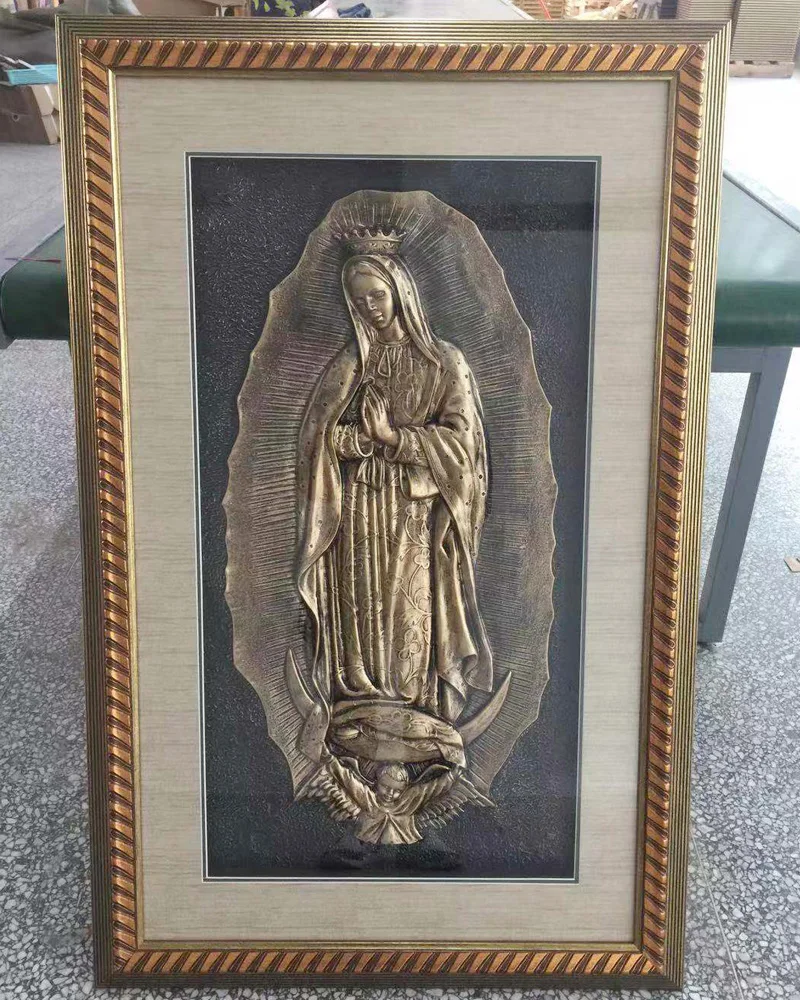 Religious  religioso cudros ultima cena  guadalupe picture frame madonna framed  arts  wall arts home decor with glass big size