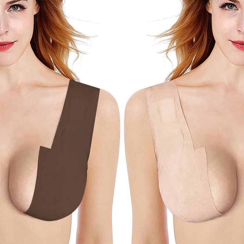 Custom printed logo chest tape bracket breathable waterproof chest strap Cut latex tape bra 5cm