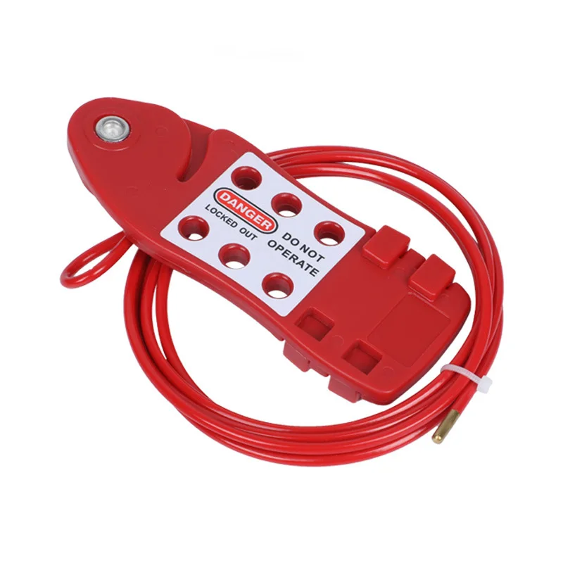 Fish-Shaped Loto Adjustable Universal Loto Cable Locks Insulation Safety Lockout Cable