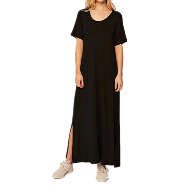 Eco friendly custom logo bamboo/hemp Knit Tank Dress