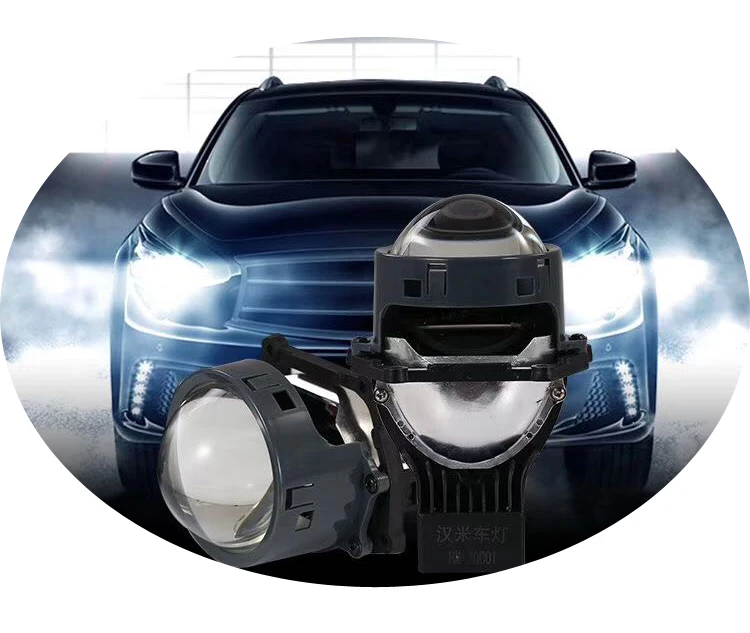 Headlights Car Modification Lights Bi-LED Lens for Universal Type