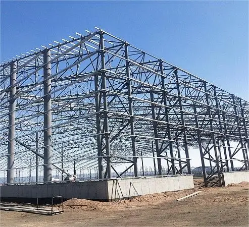 Легкая установка оцинкованная стальная конструкция промышленное коммерческое строительство сборное здание из конструкционной стали