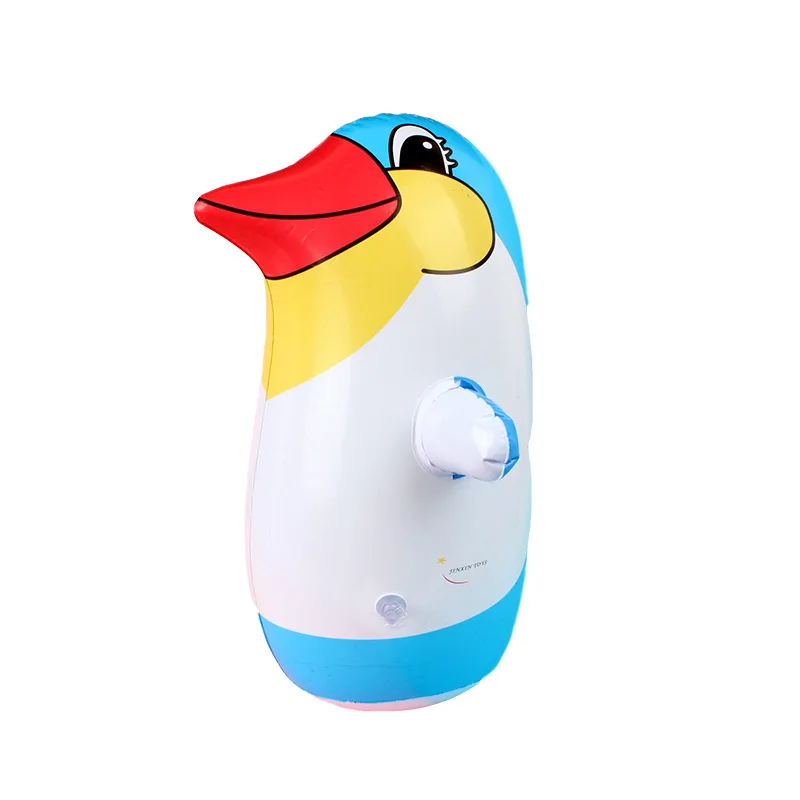 Wholesale 35cm Eco-friendly Pvc Inflatable Penguin Tumbler and Animal Toy Promotional Gifts