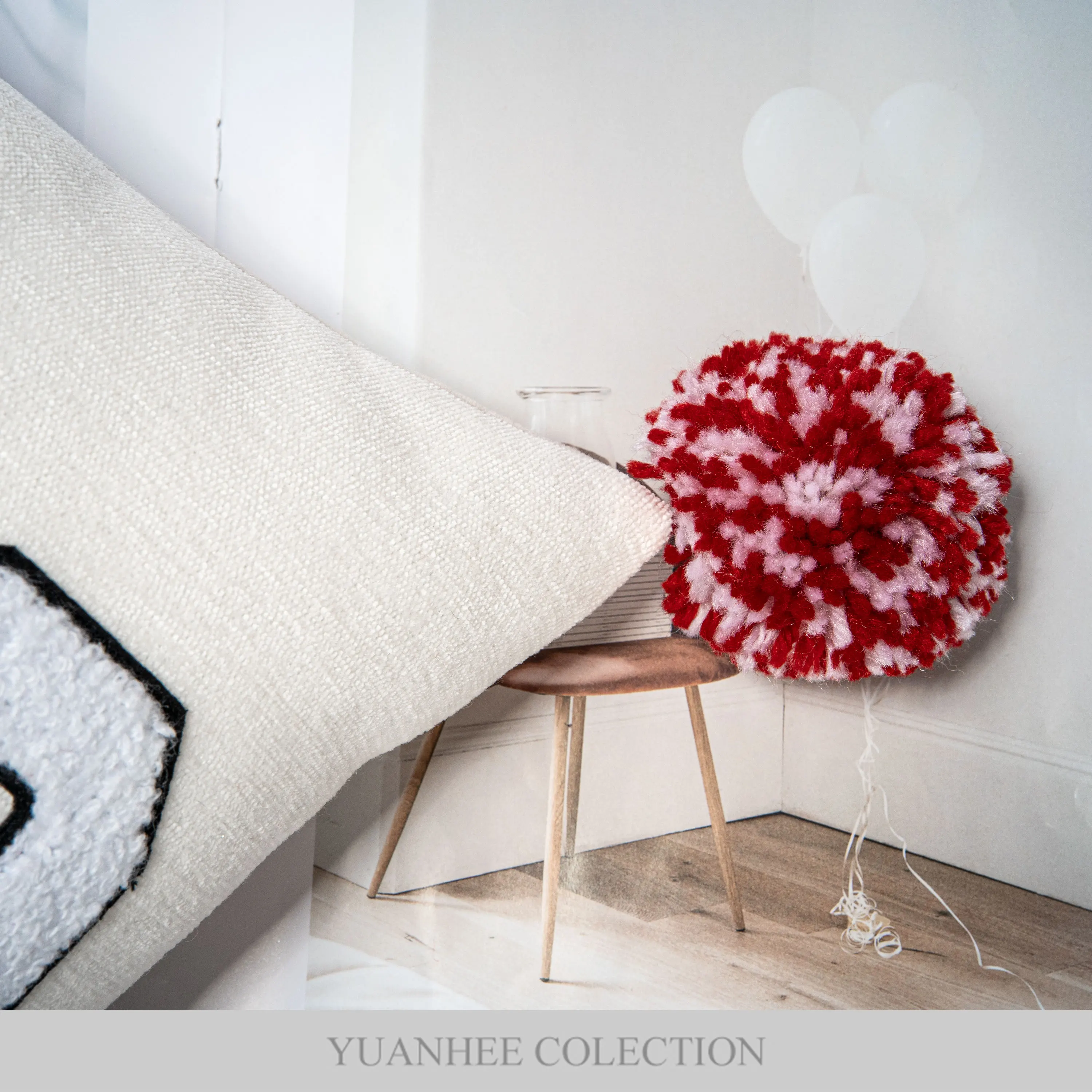 YuanheeChristmas rectangular holiday decorative pillow suitable for hotel living room sofa bed cushion letter design pillowcase