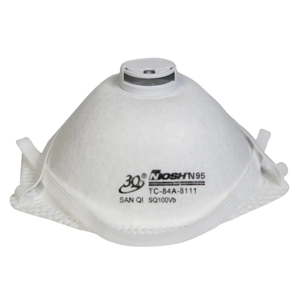Sanqi NIOSH Vented N95respirator Anti Dust Moulded Cup Facemask Valved Custom Disposable N95 Face Mask