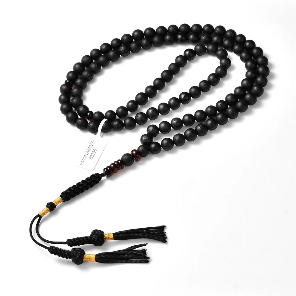 YS99NAM022 янтарные бусы из натурального черного цвета Tasbih Tasbeeh ювелирные изделия Myanmar четки мусульманские