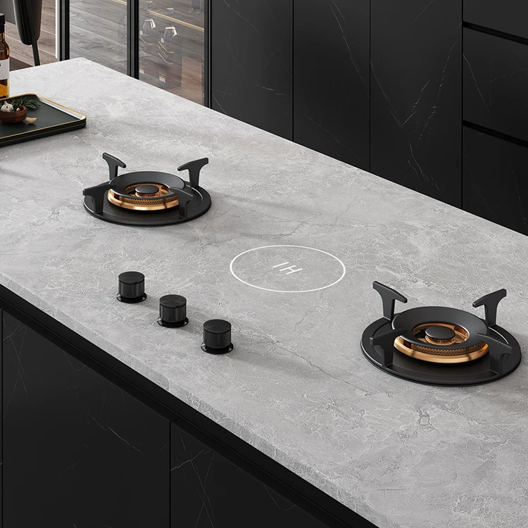 Kitchen appliance double use built in gas hob electric stove