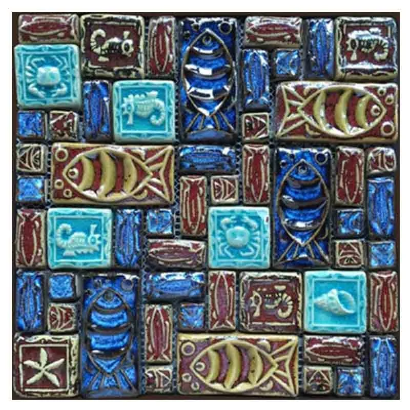 Hand Made Art Mosaic Colorful Ceramic Mosaic Tiles