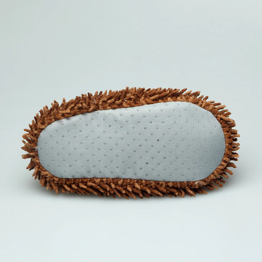 Cute kids cartoon warm animal little hedgehog dotted fabric indoor floor slippers toddler baby slipper