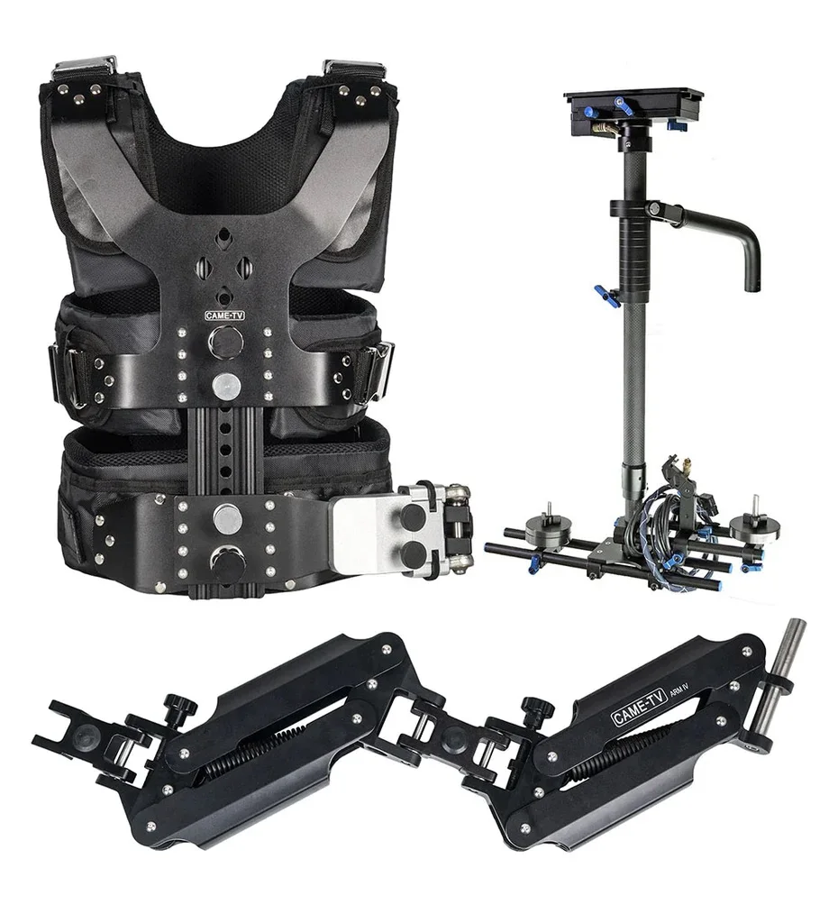 CAME-TV Camera 2.5-15kg Load Pro Video Carbon Stabilizers Vest Steadicam with Arm