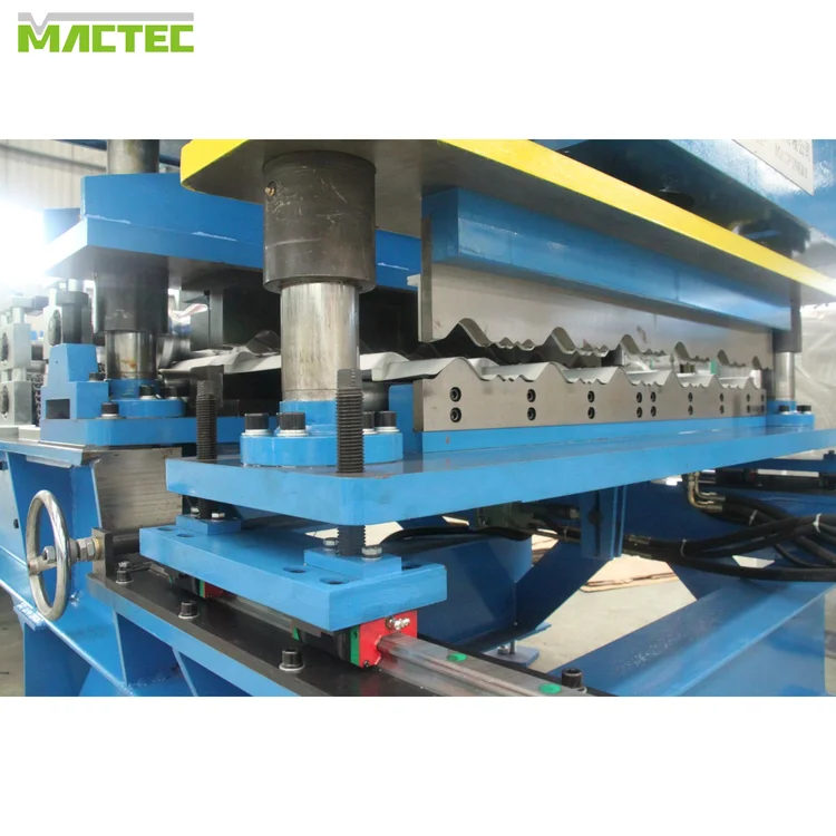 steel step tile aluzinc roofing roll forming machine, glazed roof forming machinery