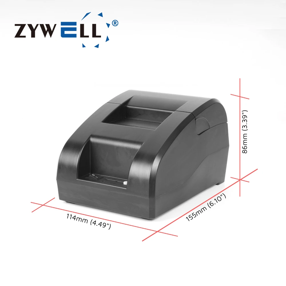 ZYWELL impresora trmica computer mobile phone usb bluetooth 58mm thermal pos receipt printer