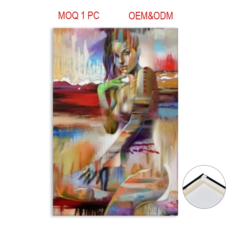 
Classic beautiful indian nude woman art painting sexy girls back oil painting on canvas for wall art decoration 