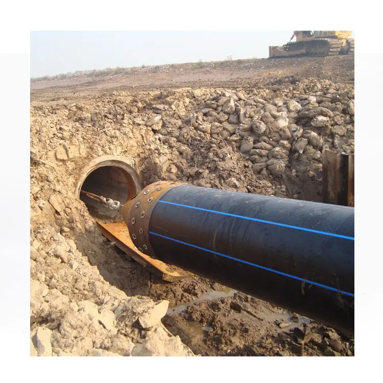 pe 100 sdr11 sdr 17 sdr 21 dn110mm blue stripe poly pipes 2inch 8 4 inch dn100 hdpe water pipe pn10 250 mm for water supply